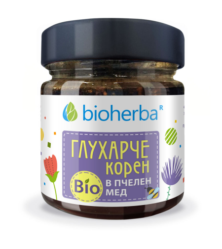 Глухарче корен в био пчелен мед, 280гр. - Биохерба