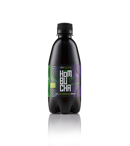 Био Комбуча Ябълка и Канела 330 мл от Vita Organic – Натурална пробиотична напитка