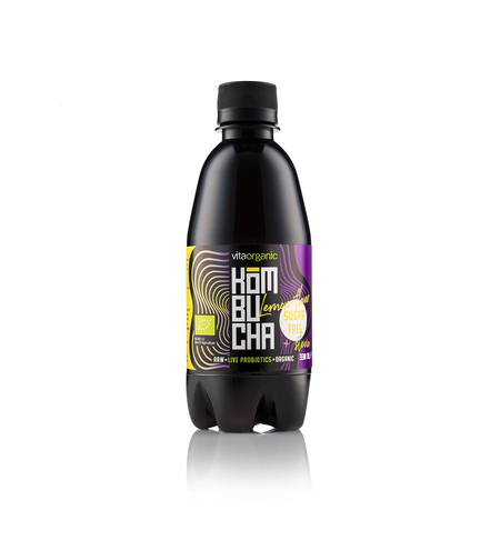 Био Комбуча Лимон Без Захар със Стевия 330 мл - Vita Organic