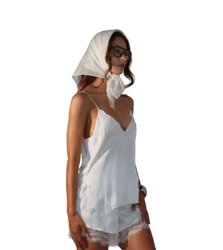 Ecru Sheer Headscarf