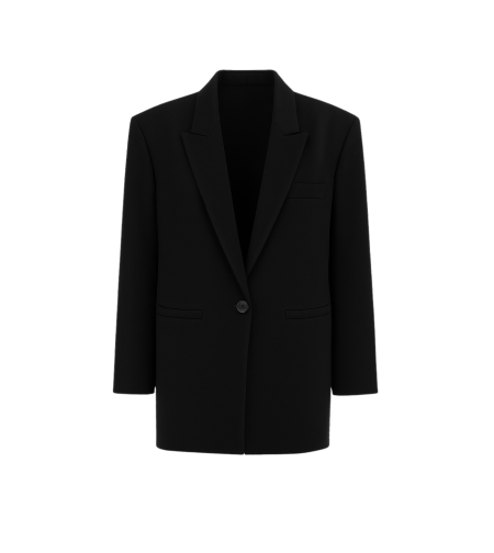 After Midnight Tailored Oversized Wool Blazer