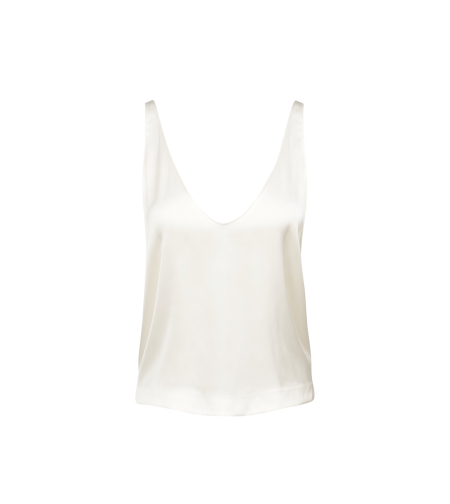 Second Skin U Neck Satin Tank Top