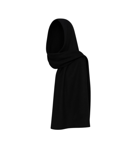 Black Wool Wrap Scarf