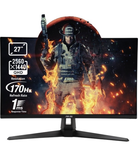 Гейминг монитор ASUS - TUF Gaming VG27AQA1A, 27, 170Hz, 1ms, VA, FreeSync