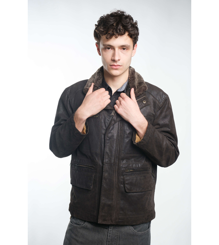 Яке от естествена кожа