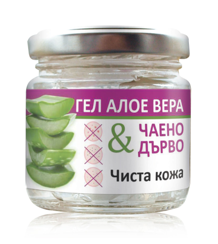 Гел алое вера и чаено дърво, Чиста кожа, 100 ml