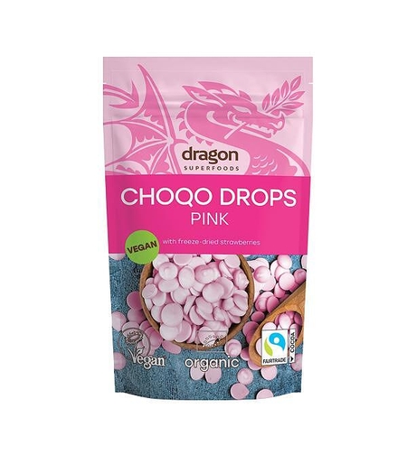 Капки Розов Шоколад 200g, Dragon Superfoods
