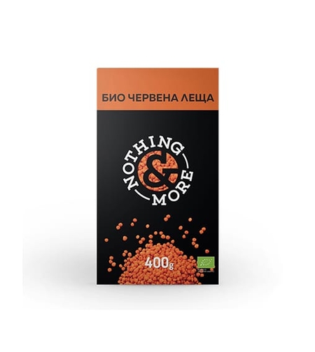 Био Червена леща, &NOTHING MORE, 400 г