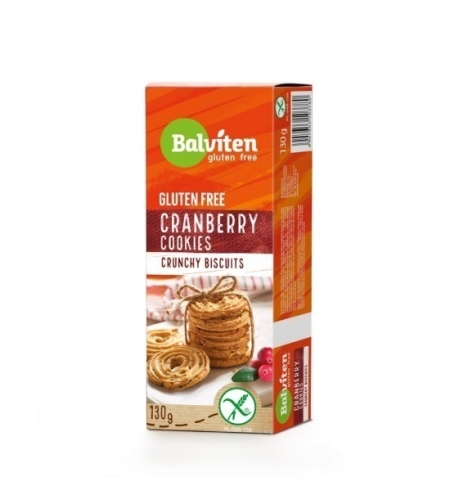 Безглутенови бисквити с червени боровинки Balviten 130 г
