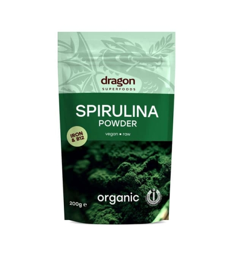 Био Спирулина на прах,200g Dragon Superfoods