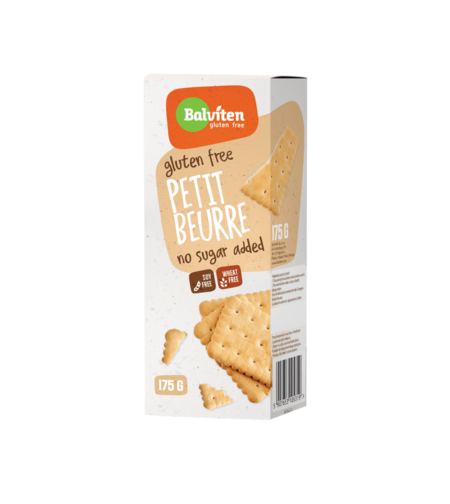 Обикновени бисквити Petit Beurre без добавена захар и без глутен 175 г