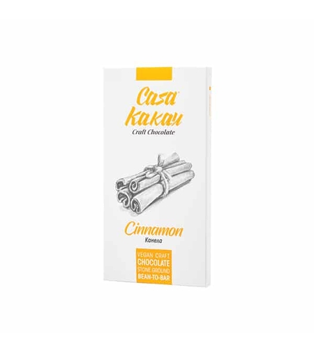 Занаятчийски Шоколад с Канела, 70g, Casa Kakau