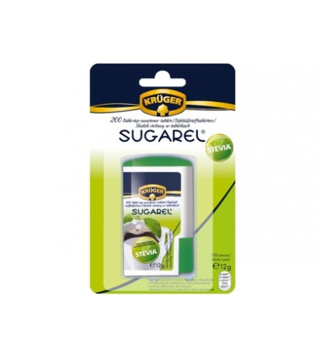 Sugarel Стевия, трапезен подсладител, Крюгер, 200 таблетки