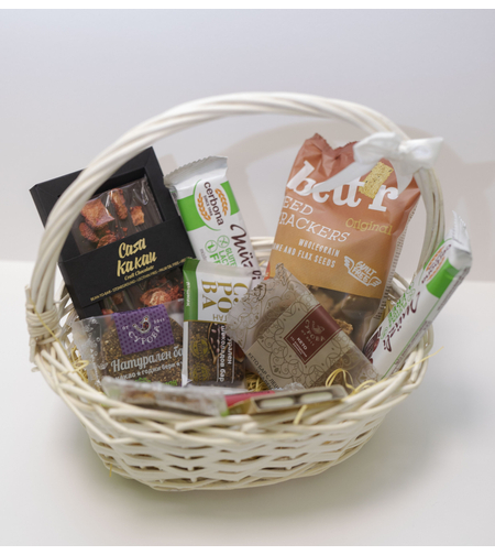 Малка подаръчна кошница с продукти по Ваш избор -РилаБио
