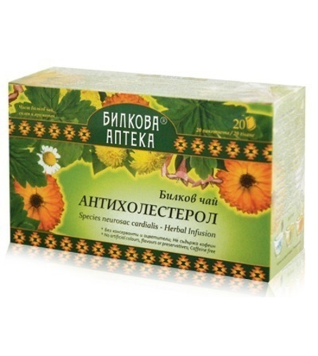 ЧАЙ ПРИ ХОЛЕСТЕРОЛ, 20 ФИЛ, 30 ГР, БИОХЕРБА