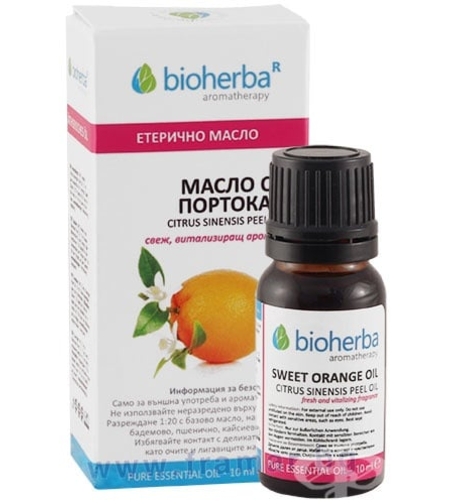 МАСЛО ОТ ПОРТОКАЛ, ORANGE OIL, БИОХЕРБА, 10мл