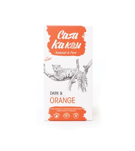 Занаятчийски Шоколад с Портокалови Корички, 70g, Casa Kakau