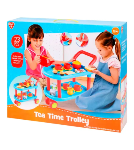 PlayGo 23-piece Tea Time Trolley Set