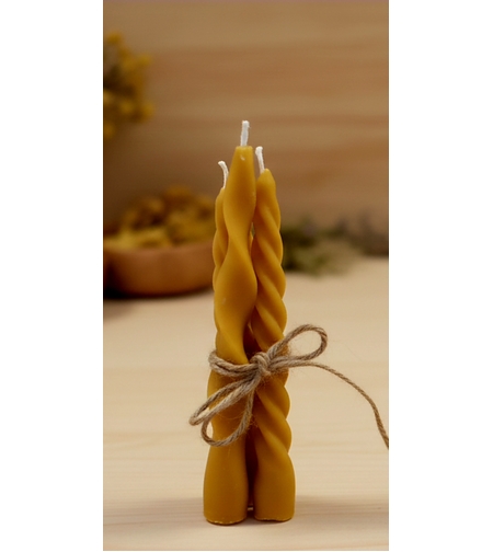 Комплект от 3 броя свещи „Спирална хармония“ – Класика и стил