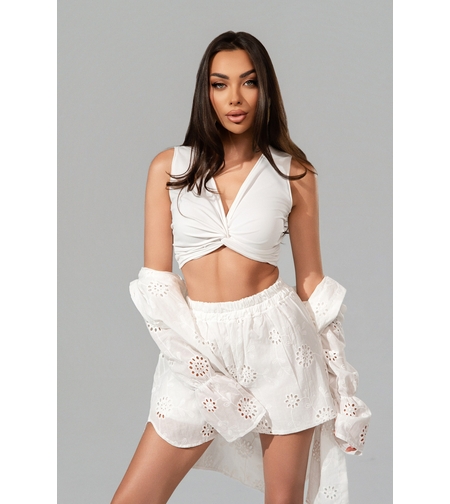 Топ White Drape