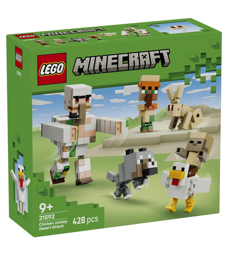 LEGO® Minecraft® Пустинната атака на жокея на пилета 21592