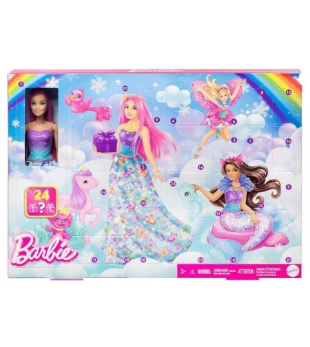 Календар с кукла Mattel Barbie Advent, с 24 изненади