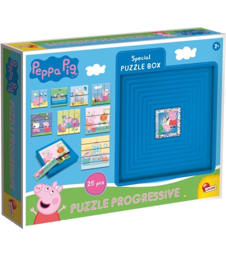 Детски прогресиращи пъзели Lisciani Peppa Pig 8 пъзела, 25ч.