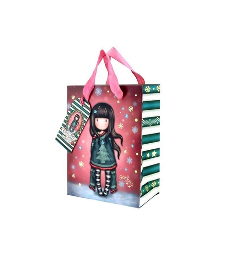 Малка подаръчна торбичка - Santoro Gorjuss Merry and Bright - Cosy