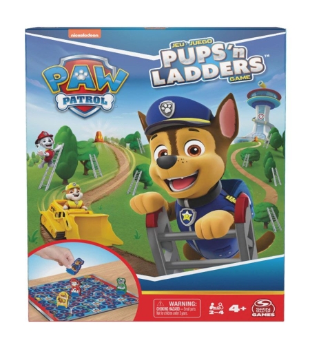Детска игра Spin Master Paw Patrol Pups N Ladders, Змии и стълби
