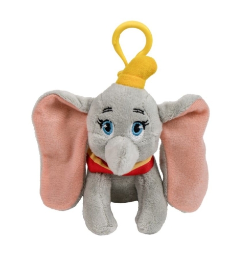 Плюшена играчка Cerda Disney Dumbo слонче със закачалка, 13 см