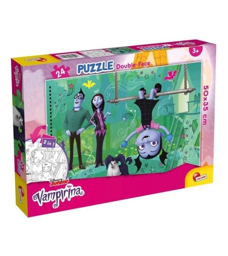 Детски пъзел Lisciani VAMPIRINA PLUS двулицев 24ч 74013