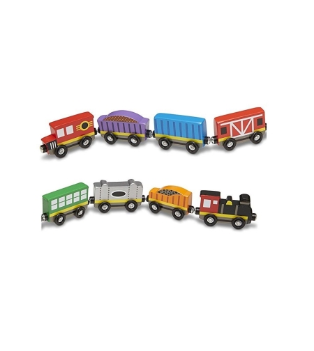 Дървен влак Melissa and Doug комплект 15186
