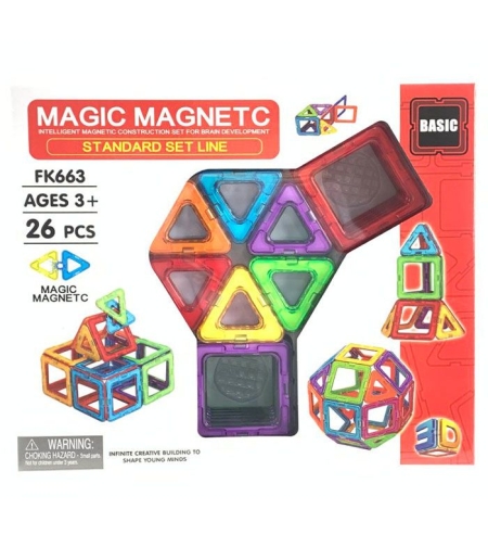 Raya Toys Magic Magnetic Магнитен конструктор 26 части