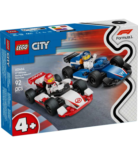 LEGO® City F1® Състезателни коли Williams Racing и Haas F1® 60464