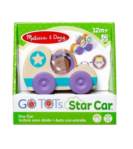 Дървена състезателна кола Melissa and Doug GO Tots Star cars 30747