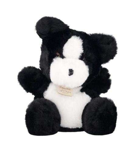 Плюшенa играчка Doudou бебе куче бордър коли 15 см, HO3270