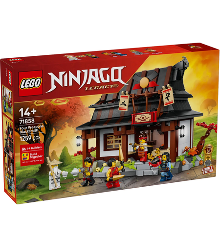 LEGO® NINJAGO® 15-та годишнина Ковачница Четирите оръжия 71858
