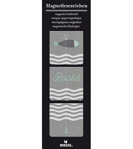 Магнитен квадратен книгоразделител Moses - Риба