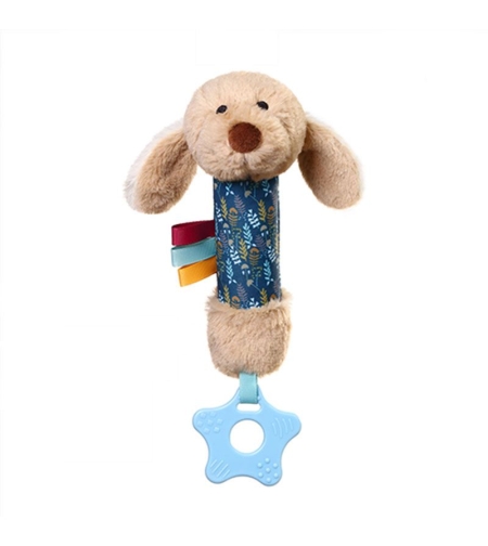 Плюшена писукаща играчка BabyOno Have Fun Кученцето Willy с гризалка, 1524