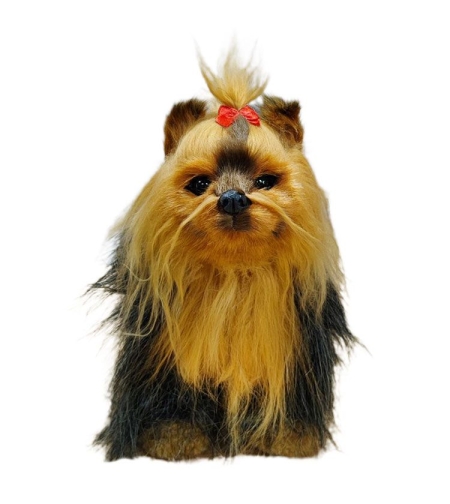 Плюшена играчка лаещо куче йорки Raya Toys С движеща се глава