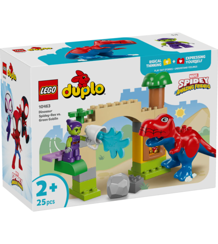 LEGO® DUPLO® Marvel Динозавър Спайди Рекс срещу Зелен гоблин 10463