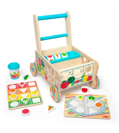 Дървен сортер Melissa and Doug Количка за хранителни стоки 30732