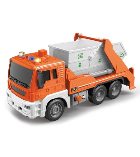 Детски камион за боклук Raya Toys Truck Car с музика и светлини, 1:16