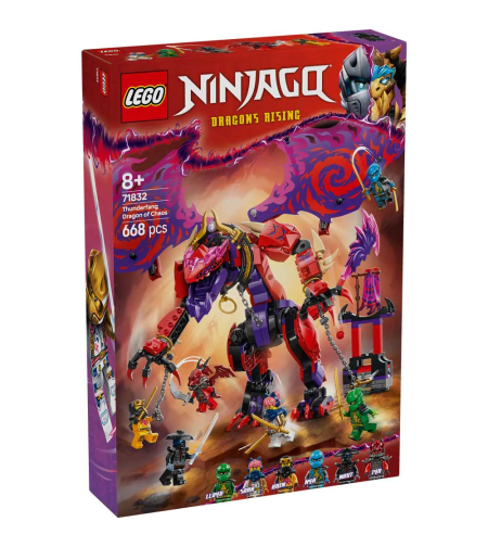 LEGO® NINJAGO® Гръмотевичен зъб - Дракон на хаоса 71832