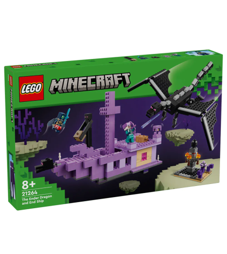 LEGO® Minecraft® Драконът Ендър и корабът на Края 21264