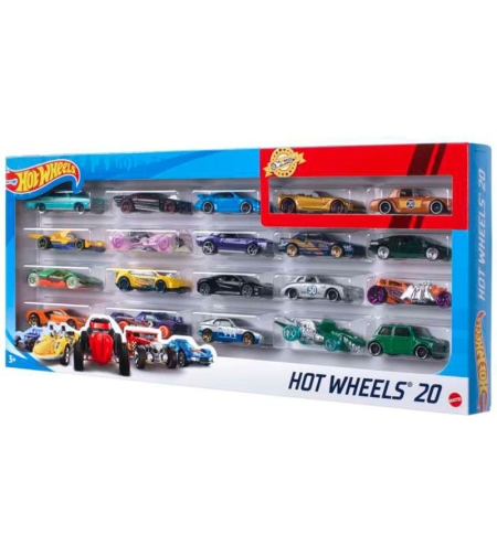 Детски коли за игра Mattel Hot Wheels, 20 броя