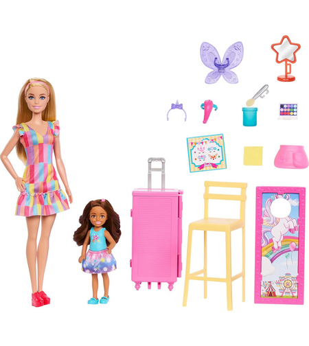 Игрален комплект Mattel Barbie Day at the Fair, 2 бр. кукли с аксесоари, JFL61