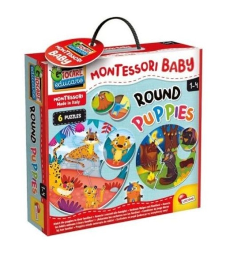 Образователна игра Lisciani Montessori Baby Round Puppies