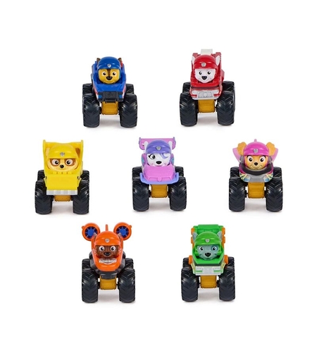 Комплект колички Spin Master Paw Patrol Rescue Wheels Pup Squad and Roxi, 7 бр.