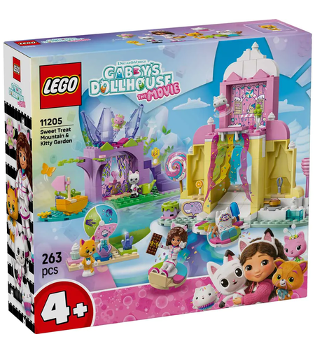 LEGO® Gabby's Dollhouse Царство на сладкишите и котешка градина 11205